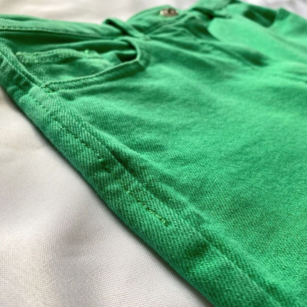 NWT ARITZIA WILFRED THE MELINA JEANS IN ALIEN GREEN - 8 - Picture 9 of 11